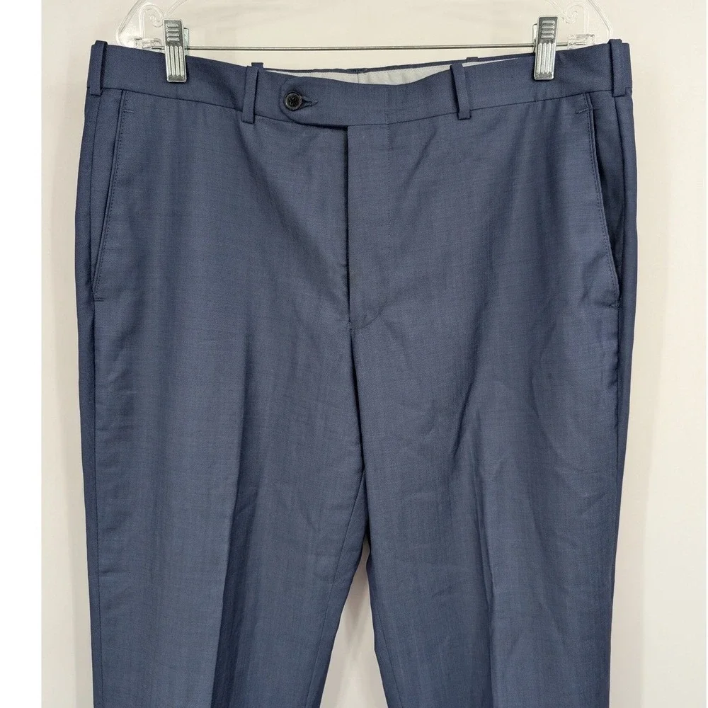 Peter Millar Wool Suit Set Sport Coat Blazer‎ Pants sz 42R Men Blue